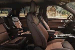 2023 Ford Explorer interior showing off cargo capacity
