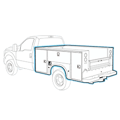 Service body work truck