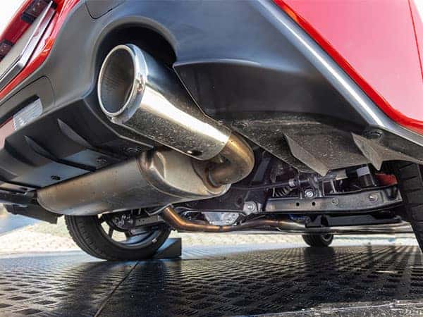 Image of an exhaust on a car