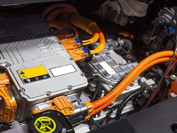 hybrid battery in a car