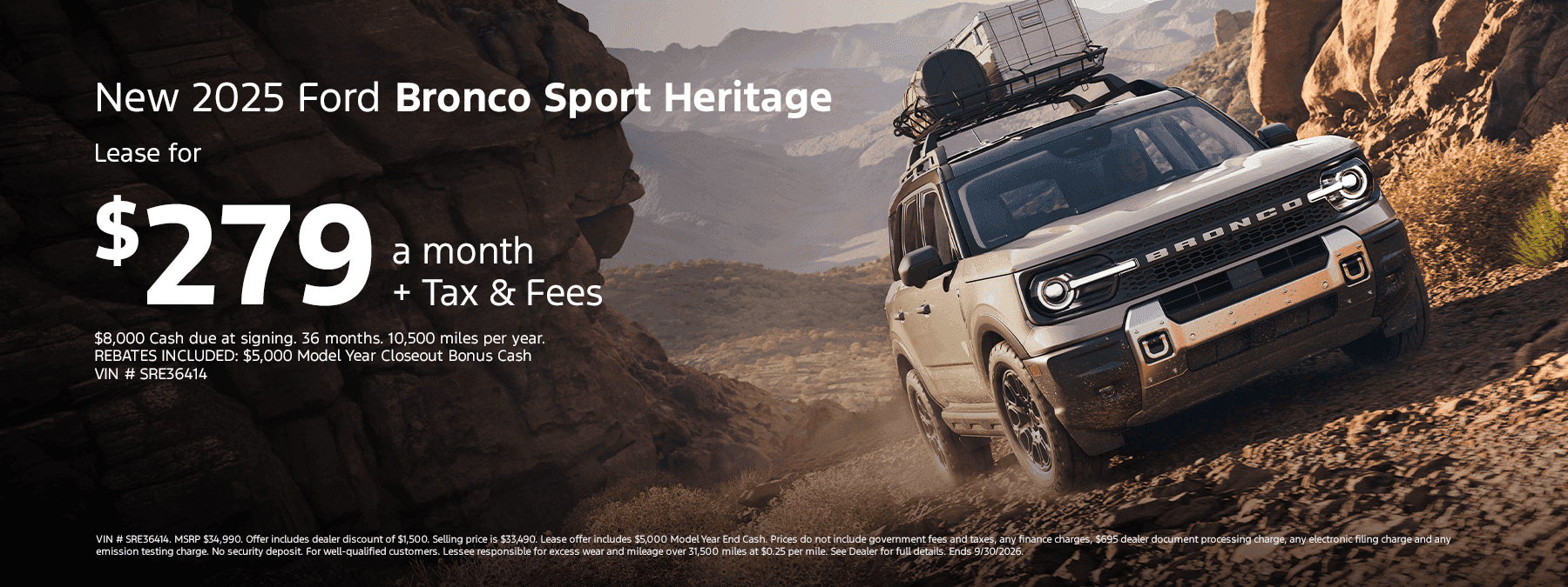 NEW 2025 FORD BRONCO SPORT HERITAGE