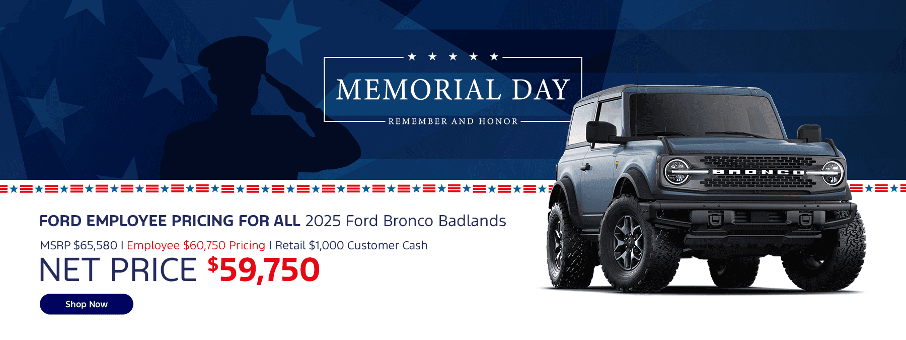 2025 Ford Bronco Badlands Ford Employee Pricing for All