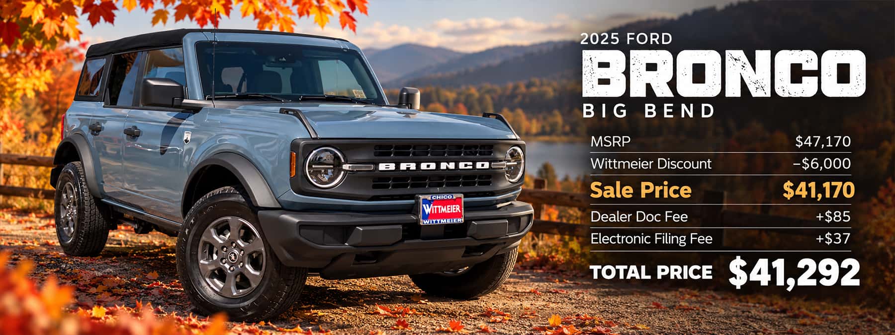 Bronco October Special