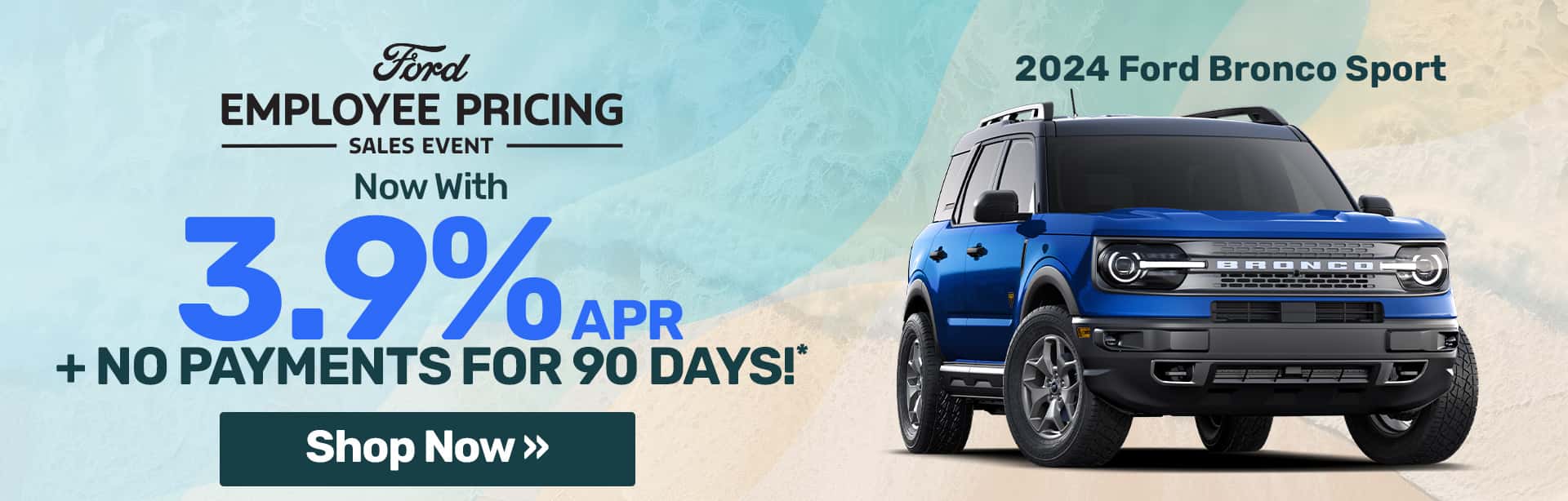 Best finance deal on a new 2024 Ford Bronco Sport near Bloomington, Indiana.