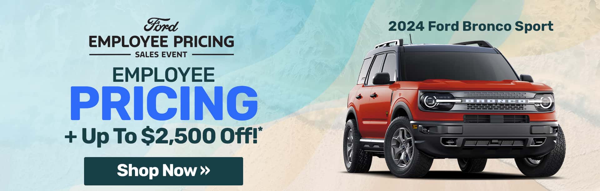 Get Employee Pricing on a new 2024 Ford Bronco Sport near Greencastle, Indiana.