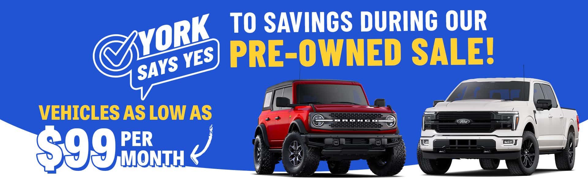 Say Yes to Pre-owned savings at York Ford in Brazil, Indiana.