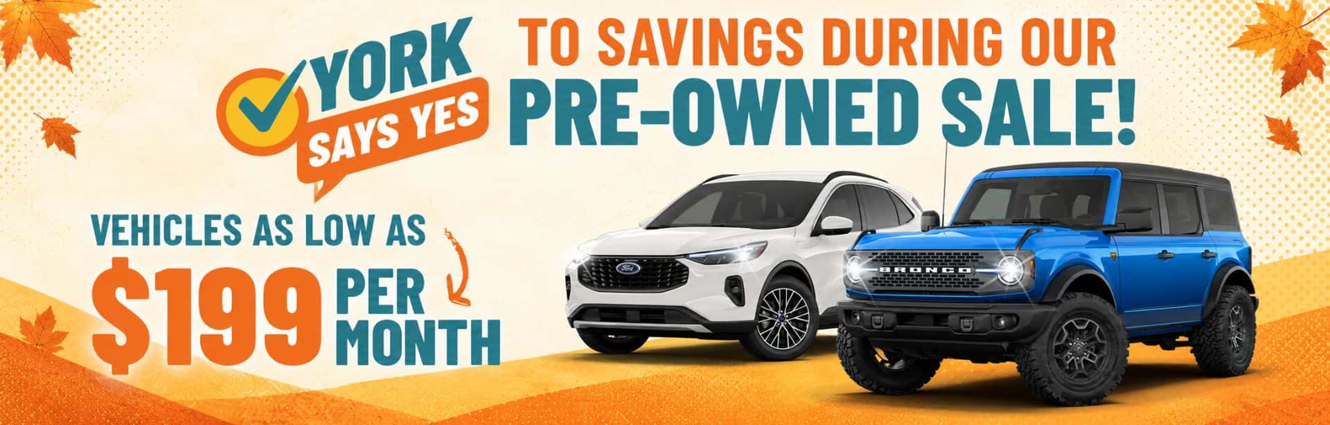 Say Yes to Pre-owned savings at York Ford in Brazil, Indiana.