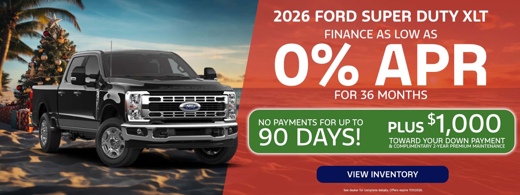 July Super Duty Finance Special - Desktop