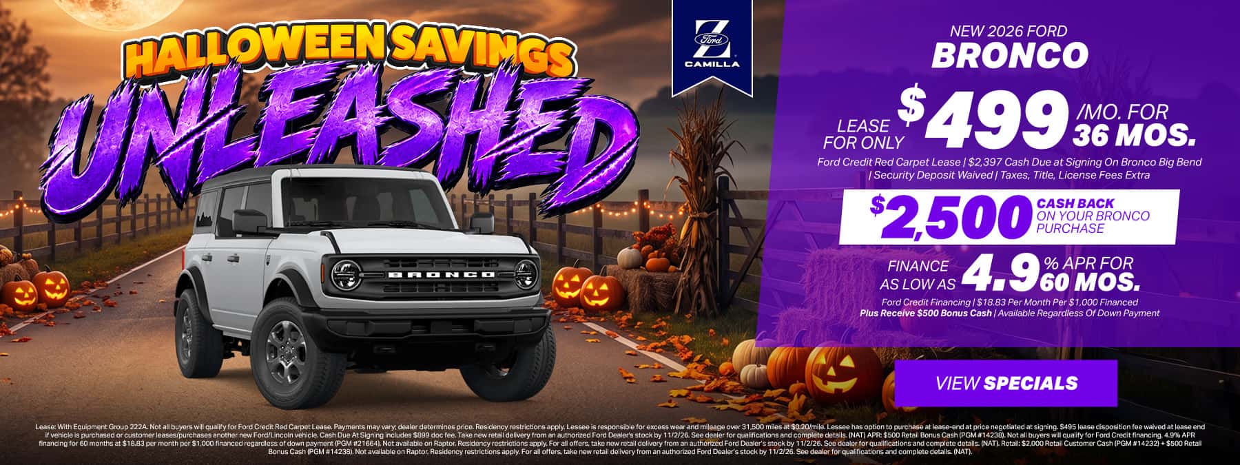 Halloween Bronco Special
